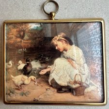 Peter Bates ❀ڿڰۣ❀ FEEDING THE DUCKS - FREDERICK MORGAN ❀ڿڰۣ❀ Świat w miniaturze ❀ڿڰۣ❀