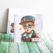 Seria - prosta kartka i koperta - Dla Synka