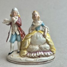 Mały Recital ❤ Wiekowa figurka ❤ Germany, sygnowana ❤ Scenka rodzajowa