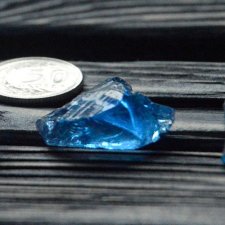 Granatowy szklany pierścionek na zamówienie dla Pani Małgorzaty