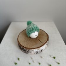 Czapeczka z pomponem na jajka wielkanocne - 1 szt.