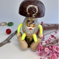 Drewniana lalka /pamiątka Grzybek