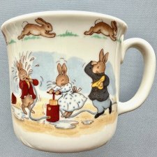 Rzadkość! ❤ Bunnykins - Royal Doulton 1936 ❤ Scenki rodzajowe - Kubek