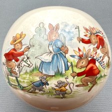Rzadkość! ❤ Bunnykins - Royal Doulton 1936 ❤ Scenki rodzajowe - Skarbonka