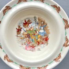 Rzadkość! ❤ Bunnykins - Royal Doulton 1936 ❤ Scenki rodzajowe - Miseczka