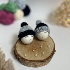 Czapeczki na jajka wielkanocne - zestaw 2 szt.
