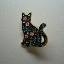 PIN BROSZKA KOTEK