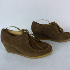 Clarks Originals zamszowe botki na koturnie / 6 - 39