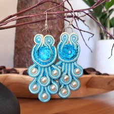 PAWIE - KOLCZYKI SOUTACHE OD PROJEKTANTKI