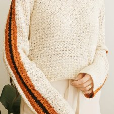 Beżowy sweter S