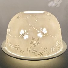 Litophane - Nordic Lights Candle Shade  ❤ Lampion z delikatnej biskwitowej porcelany  ❤ Nowy