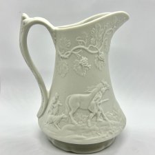 Portmeirion Parian ❀ڿڰۣ❀ Mlecznik z biskwitowej porcelany ❀ڿڰۣ❀ Scenki rodzajowe