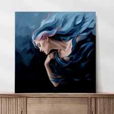 OBRAZ na płótnie Kobieta 80x80 cm