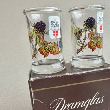 Vintage 80s ❤ Holme Gaard Copenhagen ❤ Duet Owocowych kieliszków do nalewek ❤ Nowe!