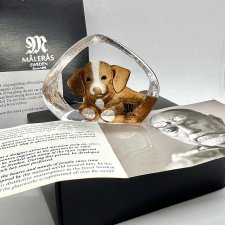 Unikat! ❤ Målerås Crystal Glass – projekt Mats Jonassons ❤ Przycisk do papieru