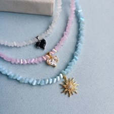 Choker ze szklanych koralików