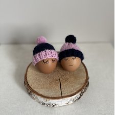 Czapeczki na jajka wielkanocne - zestaw 2 szt.