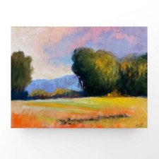 Pejzaż-praca  wykonana pastelami suchymi