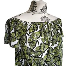 Bluzka na lato hiszpanka boho liście