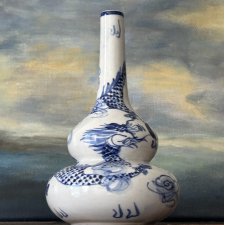 Hand painted Sztuka wschodu chiński smok na rok smoka porcelanowy wazonik