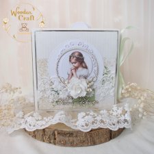 Album komunijny pamiątka pierwszej komunii "White Roses" GOTOWY