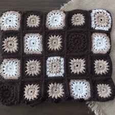 Dekoracyjna poszewka handmade kwiaty