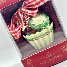Vintage Villeroy & Boch Mettlach - Cupcake Cookies Ornament  ❤ Babeczka - Zawieszka porcelanowa