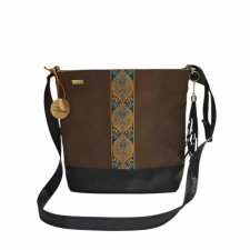 Torba na ramię listonoszka boho z chwostem