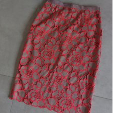 Topshop koronkowa spódnica midi ołówkowa  36