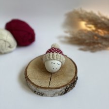 Czapeczka z pomponem na jajka wielkanocne - 1 szt.