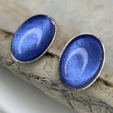 Owalne sztyfty w odcieniu perłowego lapis-lazuli e30/46