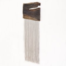 Makrama dekoracja ścienna ze starym drewnem dekoracja japandi wabi-sabi /2/