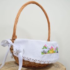 Serwetka do koszyczka WIĄZANA mała SCENKA
