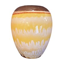 Ceramiczny wazon w stylu Boho, Staffel Limburg, Niemcy lata 70.