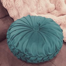 PODUSZKA OKRĄGŁA CIEMNA ZIELEŃ