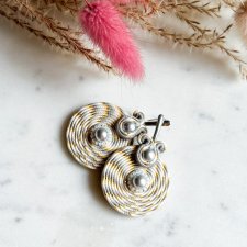 Swirl - kolczyki sutasz srebrzyste