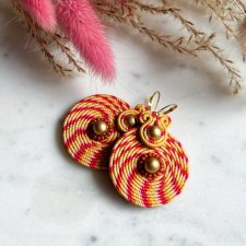 Swirl - kolczyki sutasz żółte