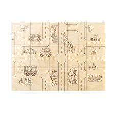 Puzzle z autami Układanki drewniane dla dzieci AUTA z grawerem Zabawka
