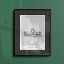 Plakat Architektura - Szczecin - Muzeum Narodowe  50x70 cm