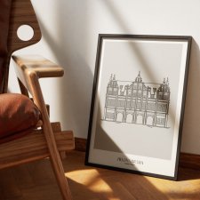 Plakat Architektura - Gdańsk - Zielona Brama  50x70 cm
