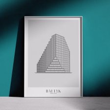 Plakat Architektura - Poznań - Bałtyk  50x70 cm