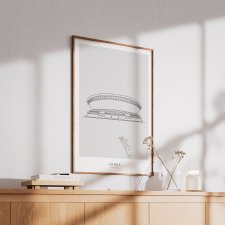 Plakat Architektura - Katowice - Spodek  50x70 cm