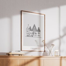 Plakat Architektura - Wrocław - Stary Ratusz  50x70 cm