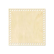 Drewniany spód do torebki 25 cm Baza Dno do koszyka na pieczywo KWADRAT