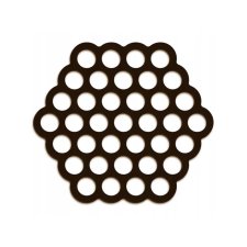 Panel drewniany heksagon na ścianę Drewniane panele ścienne heksagon 3D