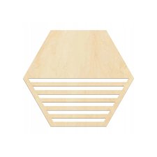 Heksagon panel na ścianę 1 SZT Panel ścienny drewniany heksagon ze sklejki