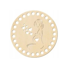 Baza ze sklejki do koszyka OKRĄG 15cm Podstawa do torebki na szydełku Dno