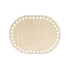 Dno Baza kosz Mojżesza OWAL 20x15cm ECO Spód ze sklejki do szydełkowania