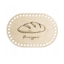 Kosz Mojżesza 24x16 cm OWALNE dno do koszyka CHLEB PIECZYWO Baza Szydełko