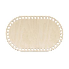 Baza drewniana do szydełkowania 29x18cm OWAL KOSZ MOJŻESZA Spód do torebki